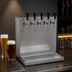 Thumbnail image #3 for Glastender WT-5-SS Wall Mount Air-Cooled Draft Dispensing Tower with 5 Stainless Steel Faucets