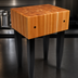 Thumbnail image #4 for John Boos Rouge et Noir Le Bloc 18 x 18 Inch Stationary End Grain Butcher Block Work Table