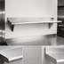Thumbnail image #3 for Advance Tabco 72-Inch x 15-Inch Wall-Mounted Stainless Steel Shelf, 16 Gauge, Satin Finish