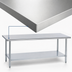 Thumbnail image #3 for Duke Manufacturing 144-Inch Stainless Steel Work Table with Galvanized Undershelf, 36-Inch High