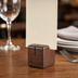 Thumbnail image #3 for 1-1/8 Inch Square Walnut Wood Menu Card Holder with Narrow Slit