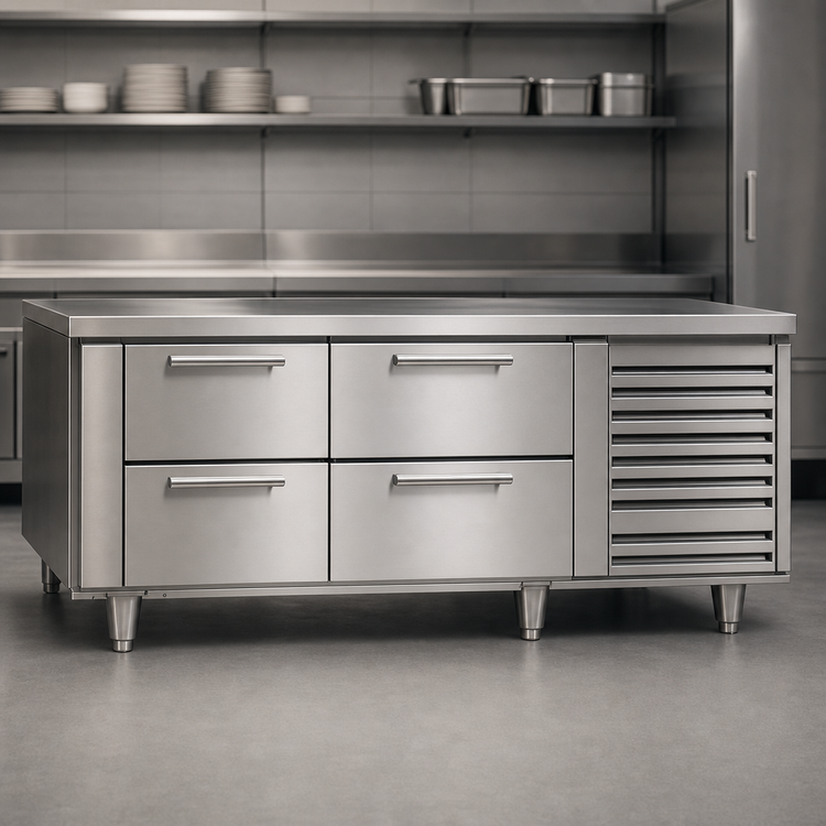 Product image #3 for Garland Polar Cuisine 66-Inch Self-Contained Refrigerated Base with 4 Drawers