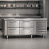 Thumbnail image #3 for Garland Polar Cuisine 66-Inch Self-Contained Refrigerated Base with 4 Drawers