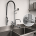 Thumbnail image #3 for T&S Brass EasyInstall Wall Mount Pre-Rinse Unit with Add-On Faucet, 10-Inch Swing Nozzle, and 44-Inch Hose
