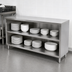 Thumbnail image #3 for BK Resources Open Front Stainless Steel Dish Cabinet, 36 Inch W x 18 Inch D