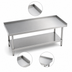 Thumbnail image #3 for Advance Tabco 36-Inch x 30-Inch Stainless Steel Equipment Stand with Adjustable Undershelf