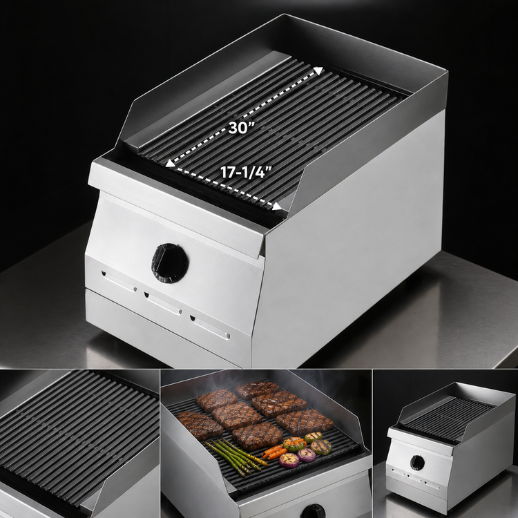 Product image #3 for Garland Designer Series ED-30B 30-Inch Electric Countertop Charbroiler