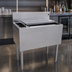 Thumbnail image #3 for Glastender 30-Inch Stainless Steel Underbar Combo Ice Bin/Cocktail Unit with Left 3-Bottle Storage