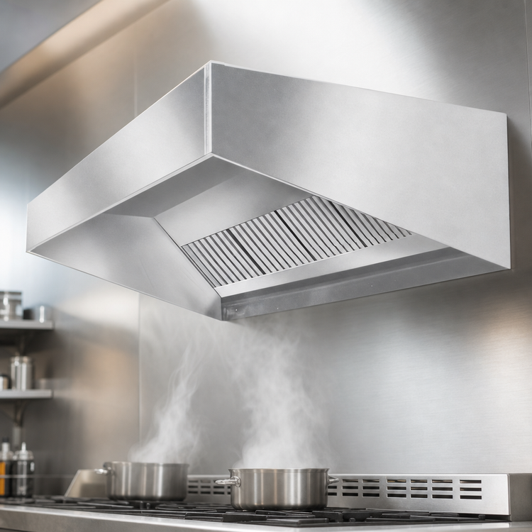 Product image #3 for SpecAir HES96-60 Wall-Type Short Front Exhaust-Only Commercial Kitchen Hood, 60 x 51 x 24 Inches