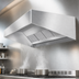 Thumbnail image #3 for SpecAir HES96-60 Wall-Type Short Front Exhaust-Only Commercial Kitchen Hood, 60 x 51 x 24 Inches
