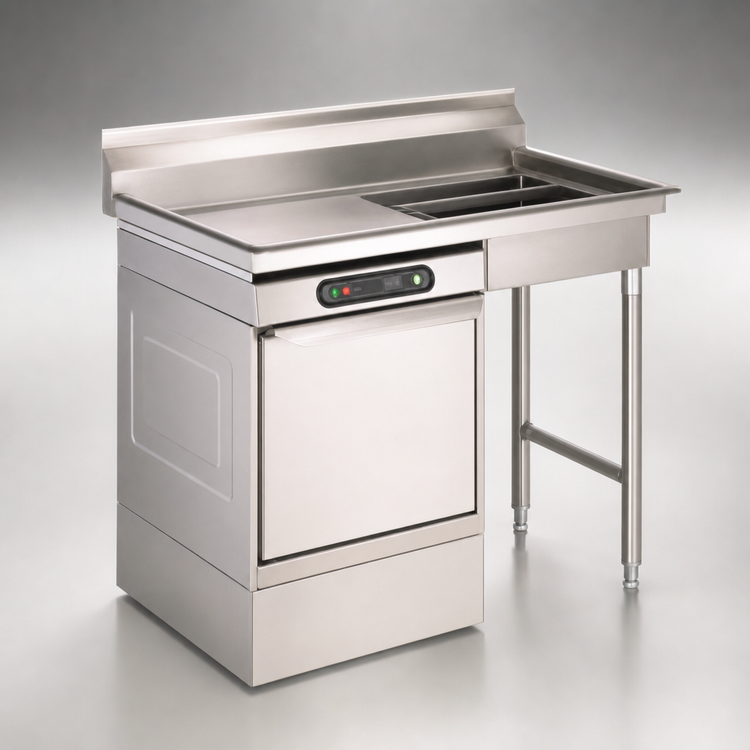 Product image #3 for Eagle Group Undercounter Soiled Dish Table with 20" x 20" Sink, Dishwasher on Left, 48 Inch Wide