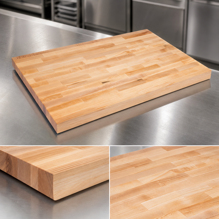 Product image #3 for John Boos Northern Hard Rock Maple Wood Work Table Top
