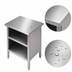 Thumbnail image #3 for John Boos Open Front Enclosed Base Stainless Steel Work Table, 48 x 24 Inches