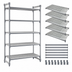 Thumbnail image #3 for Cambro Camshelving Basics Plus 21 x 48 Inch 5-Shelf Vented Polymer Shelf Kit