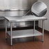 Thumbnail image #3 for Eagle Spec-Master Marine Series 48 x 36-Inch Stainless Steel Work Table with Adjustable Galvanized Undershelf