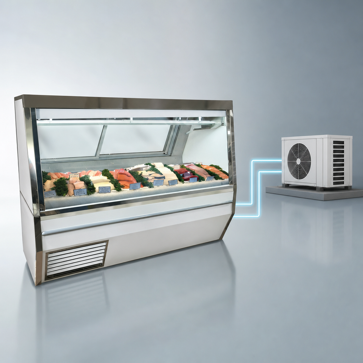 Product image #3 for Howard-McCray 34N Series 72-Inch Fish/Poultry Service Case, Remote Refrigeration, Straight Glass Front, LED Lighting