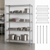 Thumbnail image #3 for Quantum Wire Shelving Starter Kit, 72 in. W x 30 in. D x 86 in. H, 4-Shelf, Chrome Plated