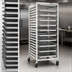 Thumbnail image #3 for Panco Mobile Full-Height Open-Side Aluminum Utility Rack for 12 18 x 26 Pans