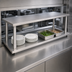 Thumbnail image #3 for Eagle Group Pass-Thru Shelf with Overshelf, 72W x 24D, 304 Stainless Steel