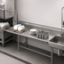 Thumbnail image #3 for Spec-Master 108 Inch Straight Clean Dishtable with 8 Inch Backsplash, Left-to-Right Operation