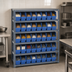 Thumbnail image #3 for Quantum Stationary Heavy-Duty Wire Shelving Unit with 5 Shelves and 18 Bins, 36W x 12D x 39H