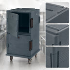 Thumbnail image #4 for Cambro Ultra Camcart® UPC1600191 Double-Compartment Front-Loading Insulated Food Pan Cart, 120 Qt.