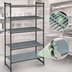 Thumbnail image #3 for Cambro Camshelving Basics Plus 5-Tier Stationary Starter Unit, 18 x 54 x 84 Inches, Vented and Solid, Brushed Graphite