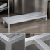 Thumbnail image #3 for John Boos Aluminum Square Bar 1-Tier Dunnage Rack, 60 x 20 x 12 Inch