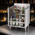 Thumbnail image #3 for Advance Tabco Underbar Basics™ 5-Step Freestanding Stainless Steel Liquor Bottle Display Unit