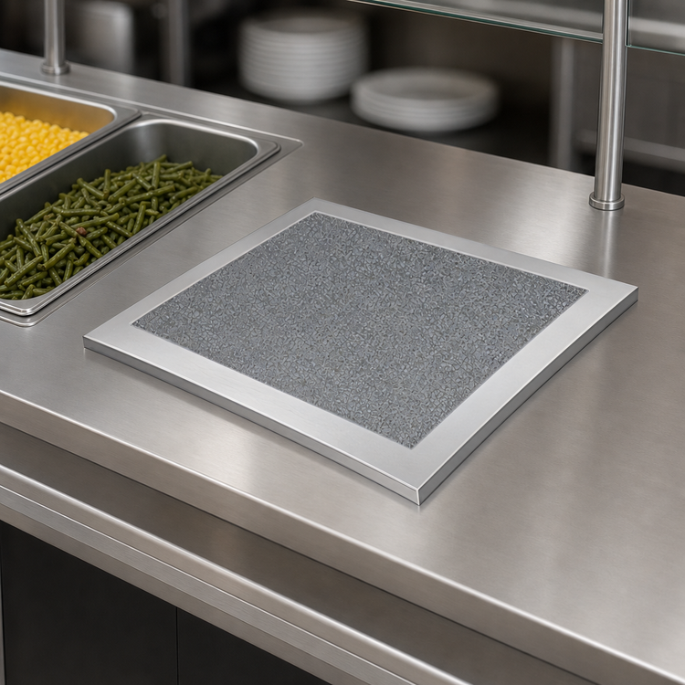 Product image #3 for Hatco 2-Pan Heated Well Cover with Swanstone Simulated Stone Inset, Night Sky