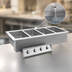 Thumbnail image #3 for Randell Insulated Drop-In Electric 3-Pan Hot Food Well with Auto-Water Fill and Drains