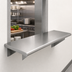 Thumbnail image #3 for Eagle Group Pass-Thru Wall Shelf, 96 Inch x 24 Inch, Stainless Steel, 12 Inch Max Wall Thickness