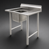 Thumbnail image #3 for Eagle Group 414 Series One-Compartment Sink with 24-Inch Right Drainboard