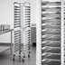 Thumbnail image #3 for Winco SRK-36 Mobile End-Load 36-Tier Stainless Steel Steam Table/Food Pan Rack