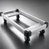 Thumbnail image #3 for Metro 48 in. x 21 in. Aluminum Truck Dolly Frame with Wraparound Bumper