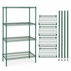 Thumbnail image #3 for Quantum WR54-1830P Wire Shelving Starter Unit, 30"W x 18"D x 54"H, 4 Shelves, Green Epoxy Finish