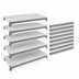 Thumbnail image #4 for Cambro Camshelving Premium Solid 5-Shelf Shelf Kit, 24 in. x 42 in., Speckled Gray