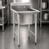 Thumbnail image #3 for Eagle Group 314 Series One-Compartment Stainless Steel Sink with 24 x 24 x 13-1/2 Inch Bowl