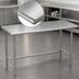 Thumbnail image #3 for Advance Tabco 84-Inch x 36-Inch 14-Gauge 304 Stainless Steel Open Base Work Table