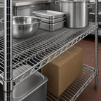 Thumbnail image #4 for Steel Works Stainless SW2448C Heavy Duty Chrome Wire Shelf, 48 x 24 Inches, 800 lb. Capacity Case of 4