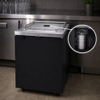 Thumbnail image #3 for Micro Matic USA Pro-Line MDD23-E-LT 25-Inch Direct Draw Draft Beer Cooler, 1-Keg, Less Tower, Black, 8.4 Cu. Ft.