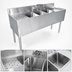 Thumbnail image #3 for CHOICE by Glastender Stainless Steel Three Compartment Underbar Sink Unit, 36