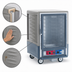 Thumbnail image #3 for Metro C5 3 Series Half-Height Low-Watt Heated Holding and Proofing Cabinet with Clear Polycarbonate Door, Gray