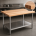 Thumbnail image #3 for John Boos Wood Top Work Table with Adjustable Undershelf, 36 x 24 Inches
