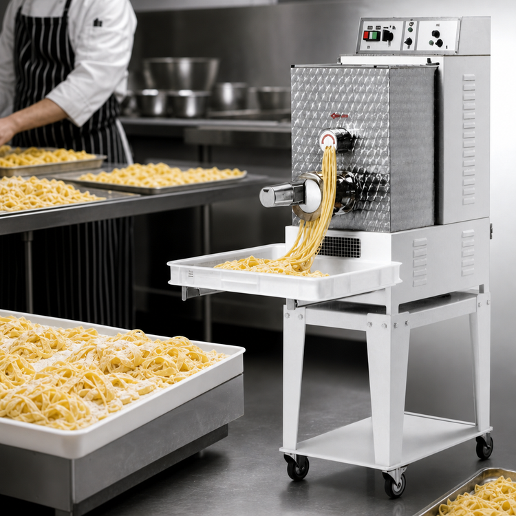 Product image #3 for Trento Avancini TR110 Floor Model Pasta Machine, 26 lb. Tank Capacity, 62 lb./Hour Output