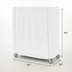 Thumbnail image #3 for Metro 60 x 24 x 54 Inch White Uncoated Knitted Polyester Cart Cover with PVC Zipper