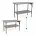 Thumbnail image #3 for Eagle Group AdjusTable ADA/Ergonomic Height Adjustable Stainless Steel Work Table with Undershelf, 60 x 30 Inches