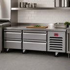 Thumbnail image #3 for Southbend (Middleby) Platinum 20096SB 96-Inch Low-Height 6-Drawer Self-Contained Refrigerated Base, Stainless Steel