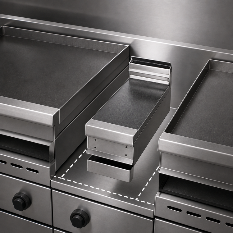Product image #3 for Titan Heavy Duty 6-Inch Modular Spreader Plate with Solid Plate Shelf