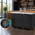 Thumbnail image #3 for Turbo Air Super Deluxe Two-Door Beer Dispenser, 2 Half-Barrel Keg Capacity, Black Laminated Exterior